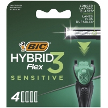 Змінні картриджи для гоління Flex 3 Hybrid Sensitive 4шт.