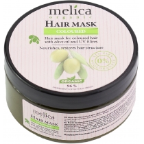 Маска для фарбованого волосся Melica Organic з оливковою олією та УФ-фільтрами, 350 мл
