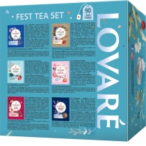 Колекція пакетованого чаю Lovare "Fest Tea Set" 90 пакетів асорті — 6 видів по 15 шт.