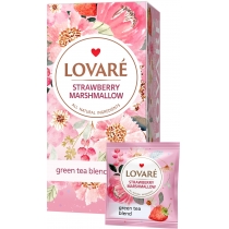 Чай зелений пакетований Lovare "Strawberry marshmallow" 24шт х 1,5г