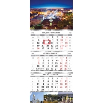Календар квартальний настінний на 3 пружини 2023 (Київ асорті)