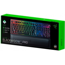 Клавіатура ігрова Razer BlackWidow V3 Pro Green Switch WL/BT/USB RU RGB, Black