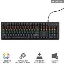 Клавиатура Trust GXT 863 Mazz Mechanical Keyboard