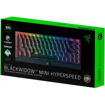 Клавіатура ігрова Razer BlackWidow V3 Mini HyperSpeed Green Switch WL/BT/USB RU RGB, Black