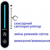 Лампа настільна світдодіодна DELUX TF-510 8 Вт LED 3000K-4000K-6000K чорний