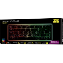 Клавіатура 2E GAMING KG350 RGB 68key USB Black UKR