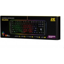 Клавіатура 2E GAMING KG355 LED 87key USB Black UKR