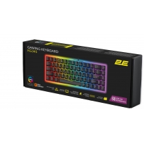 Клавіатура 2E GAMING KG345 RGB 68key USB Transparent