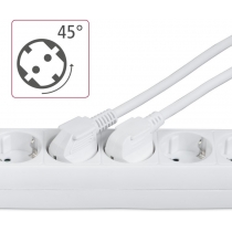 Мережевий подовжувач Hama Multiple 6XSchuko 3G*1.5мм ws 3м White