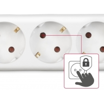 Сетевой удлинитель Hama Multiple 6XSchuko 3G*1.5мм ws 3м White