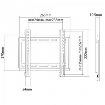 Кронштейн Brateck KL22-22F