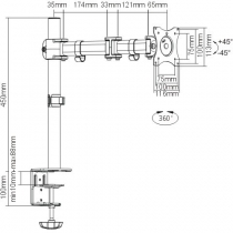 Кронштейн Brateck LDT07-C012