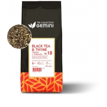Чай листовий чорний з чебрецем Gemini 100г
