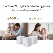 Маршрутизатор ASUS ZenWiFi XD4 3PK black AX1800 1xGE LAN 1x1GE WAN WPA3 OFDMA MESH