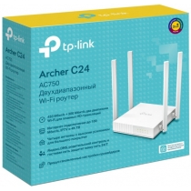 Маршрутизатор TP-LINK ARCHER C24 AC750 4xFE LAN 1xFE WAN