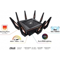 Маршрутизатор ASUS GT-AX11000 4xGE LAN 1xGE WAN 2xUSB3.1 MU-MIMO OFDMA MESH gaming