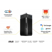 Маршрутизатор ASUS ZenWiFi Pro ET12 AXE11000 Wi-Fi6E 2PK 2xGE LAN 1x2.5GE LAN 1x2.5GE LAN 1x2.5GE WA