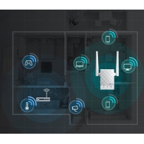 Повторювач Wi-Fi сигналу ASUS RP-AC51 AC750 1xFE LAN ext. ant 2