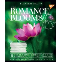 Тетрадь 96 листов, клетка, "Romance blooms"