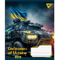 Зошит 48 аркушів, клітинка, "Defenders of Ukraine"