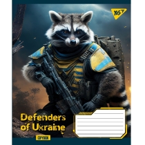 Зошит 48 аркушів, клітинка, "Defenders of Ukraine"