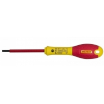 Отвертка Stanley FatMax VDE, плоская, для работ под напряжением 1000 В, SL3.5х75мм