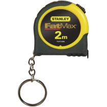 Рулетка Stanley FatMax, фіксатор, брелок, 2м х 13мм