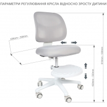 Дитяче крісло Marte Grey Cubby