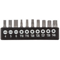 Отвертки NEO, набор 14 ед., 3 отвертки SL и 2хPH, битодержатель 1/4", 10 бит, SL, Torx