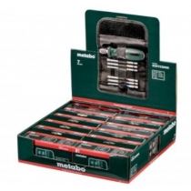 Набор отверток Metabo (7 шт.) рукоять-держатель +  PZ1, PZ2, PH2, TX20, TX25, плоская