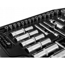 Набір інструменту Neo Tools, 150 од., 1/2", 1/4", торцеві головки, ключі, кейс