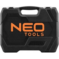 Набір інструменту Neo Tools, 150 од., 1/2", 1/4", торцеві головки, ключі, кейс