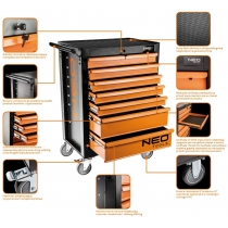 Шафа-візок для інструменту Neo Tools, 6 ящиків, 68x46x103 см, до 280 кг, сталевий корпус