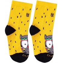 Шкарпетки дитячі демісезонні бавовняні  DUNA 4052; 18-20; жовтий