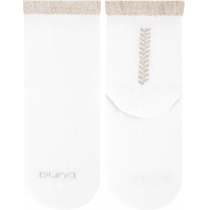 Шкарпетки дитячі демісезонні, із бавовни з люрексом DUNA 4274; 16-18; білий