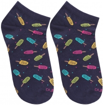 Шкарпетки жіночі демісезонні бавовняні DUNA 3079; 23-25; темно-синій