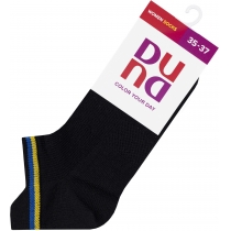 Шкарпетки жіночі літні бавовняні, укорочені DUNA 3357; 21-23; чорний