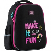 Рюкзак школьный GoPack Education полукаркасный 165M-1 Make it fun