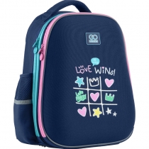 Рюкзак школьный GoPack Education полукаркасный 165M-2 Love wins!