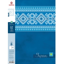 Папка з притиском А4 пластикова CLIP В "Українамій улюблений стиль", асорті