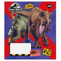Тетрадь 18 листов, линия, "Jurassic world"