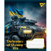 Зошит 36 аркушів, клітинка,"Defenders of Ukraine"
