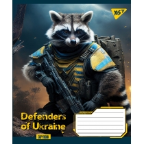 Зошит 36 аркушів, клітинка,"Defenders of Ukraine"