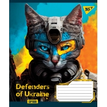 Зошит 36 аркушів, клітинка,"Defenders of Ukraine"