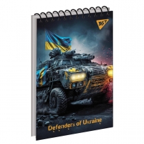 Блокнот YES А6/80 од.спіраль "Defenders of Ukraine"