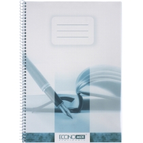Блокнот А4, боковая спираль, клетка, 80 л.