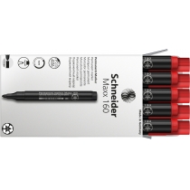Маркер перманентный (спиртовой) SCHNEIDER MAXX 160 2-3 мм, красный
