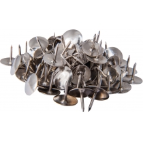 Кнопки металеві нікельовані Economix, 100 шт