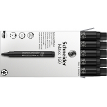 Маркер перманентный (спиртовой) SCHNEIDER MAXX 160 1-3 мм, черный