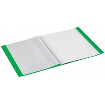 Папка пластикова з 40 файлами, зелена